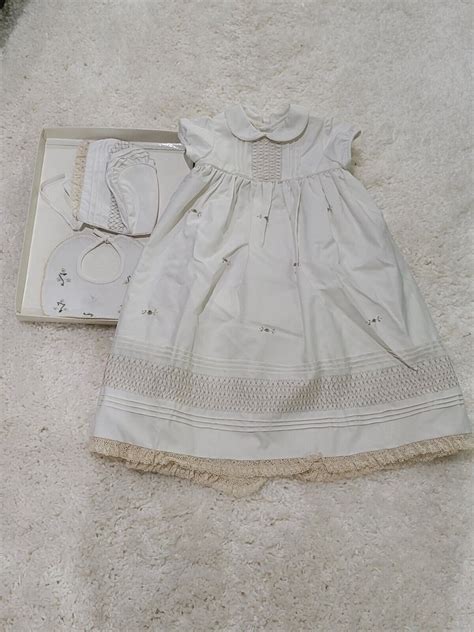 christian dior baby dress|vintage baby Dior layette sheep.